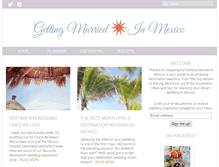 Tablet Screenshot of gettingmarriedinmexico.com